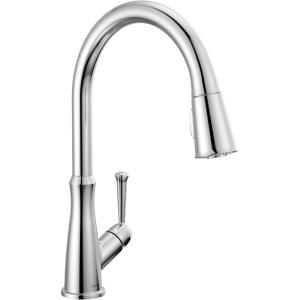 imageDelta Faucet Westville Brushed Nickel Kitchen Faucet Kitchen Faucets with Pull Down Sprayer Kitchen Sink Faucet Faucet for Kitchen Sink Magnetic Docking Spray Head Arctic Stainless 9110ARDSTChrome