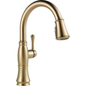 imageTouch2O Technology Kitchen Faucet with Touchless TechnologyLumicoat Champagne Bronze