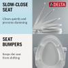 imageDELTA FAUCET faucet Refresh Elongated Bidet Toilet Seat Bidet Attachment for Toilet Bidet Sprayer Toilet Water Spray White 833004WHManual