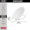 imageDelta Faucet 810903WH Morgan Elongated Standard Close Toilet Seat with Nonslip Seat Bumpers WhiteTransitional