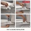 imageDelta Faucet Morgan Elongated SlowClose White Toilet Seat with NonSlip Seat Bumpers White 811903WHTransitional