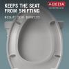 imageDelta Faucet Morgan Elongated SlowClose White Toilet Seat with NonSlip Seat Bumpers White 811903WHTransitional