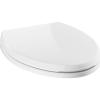 imageDELTA Faucet 810901WH Wycliffe Elongated Standard Close Toilet Seat with Nonslip Seat Bumpers WhiteElongated