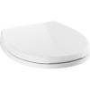 imageDELTA Faucet 810901WH Wycliffe Elongated Standard Close Toilet Seat with Nonslip Seat Bumpers WhiteRound