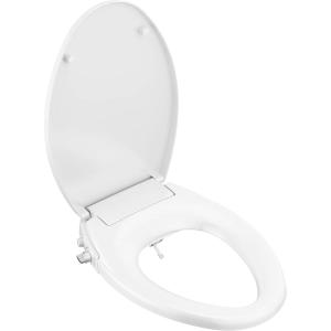 imageDELTA FAUCET faucet Refresh Elongated Bidet Toilet Seat Bidet Attachment for Toilet Bidet Sprayer Toilet Water Spray White 833004WHManual