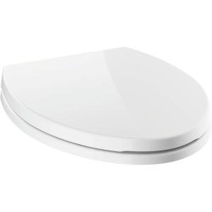 imageDelta Faucet 810903WH Morgan Elongated Standard Close Toilet Seat with Nonslip Seat Bumpers WhiteTransitional
