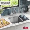 imageDELTA FAUCET 95B93227SSS Lorelai Workstation Kitchen Sink Undermount Stainless Steel Single Bowl with WorkFlow Ledge and Chefs Kit of 6 Accessories17in
