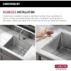imageDELTA FAUCET 95B93227SSS Lorelai Workstation Kitchen Sink Undermount Stainless Steel Single Bowl with WorkFlow Ledge and Chefs Kit of 6 Accessories23in