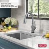 imageDELTA FAUCET 95B93227SSS Lorelai Workstation Kitchen Sink Undermount Stainless Steel Single Bowl with WorkFlow Ledge and Chefs Kit of 6 Accessories23in