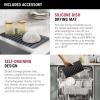 imageDELTA FAUCET 95B93227SSS Lorelai Workstation Kitchen Sink Undermount Stainless Steel Single Bowl with WorkFlow Ledge and Chefs Kit of 6 Accessories27in