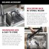 imageDELTA FAUCET 95B93227SSS Lorelai Workstation Kitchen Sink Undermount Stainless Steel Single Bowl with WorkFlow Ledge and Chefs Kit of 6 Accessories30in