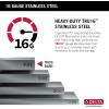 imageDELTA FAUCET 95B93227SSS Lorelai Workstation Kitchen Sink Undermount Stainless Steel Single Bowl with WorkFlow Ledge and Chefs Kit of 6 Accessories32in