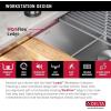 imageDELTA FAUCET 95B93227SSS Lorelai Workstation Kitchen Sink Undermount Stainless Steel Single Bowl with WorkFlow Ledge and Chefs Kit of 6 Accessories32in
