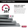imageDELTA FAUCET 95B93227SSS Lorelai Workstation Kitchen Sink Undermount Stainless Steel Single Bowl with WorkFlow Ledge and Chefs Kit of 6 Accessories33in