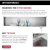 imageDELTA FAUCET 95B93227SSS Lorelai Workstation Kitchen Sink Undermount Stainless Steel Single Bowl with WorkFlow Ledge and Chefs Kit of 6 Accessories45in