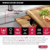imageDELTA FAUCET 95B93227SSS Lorelai Workstation Kitchen Sink Undermount Stainless Steel Single Bowl with WorkFlow Ledge and Chefs Kit of 6 Accessories45in