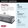 imageDELTA FAUCET 95B93227SSS Lorelai Workstation Kitchen Sink Undermount Stainless Steel Single Bowl with WorkFlow Ledge and Chefs Kit of 6 Accessories45in