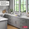 imageDELTA FAUCET Everest 30inch Granite Composite Workstation Kitchen Sink Undermount Single Bowl with WorkFlow Ledge and Accessories in Dark Grey 75B93330SDGDark Grey