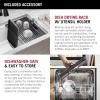 imageDELTA FAUCET Everest 30inch Granite Composite Workstation Kitchen Sink Undermount Single Bowl with WorkFlow Ledge and Accessories in Dark Grey 75B93330SDGWhite