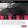 imageDELTA FAUCET Everest 30inch Granite Composite Workstation Kitchen Sink Undermount Single Bowl with WorkFlow Ledge and Accessories in Dark Grey 75B93330SDGBlack