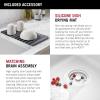 imageDELTA FAUCET Everest 30inch Granite Composite Workstation Kitchen Sink Undermount Single Bowl with WorkFlow Ledge and Accessories in Dark Grey 75B93330SDGWhite