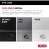 imageDELTA FAUCET Everest 30inch Granite Composite Workstation Kitchen Sink Undermount Single Bowl with WorkFlow Ledge and Accessories in Dark Grey 75B93330SDGWhite