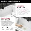 imageDELTA FAUCET Everest 30inch Granite Composite Workstation Kitchen Sink Undermount Single Bowl with WorkFlow Ledge and Accessories in Dark Grey 75B93330SDGWhite