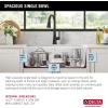 imageDELTA FAUCET Everest 30inch Granite Composite Workstation Kitchen Sink Undermount Single Bowl with WorkFlow Ledge and Accessories in Dark Grey 75B93330SDGWhite