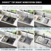 imageDELTA FAUCET Everest 30inch Granite Composite Workstation Kitchen Sink Undermount Single Bowl with WorkFlow Ledge and Accessories in Dark Grey 75B93330SDGBlack