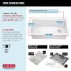 imageDELTA FAUCET Everest 30inch Granite Composite Workstation Kitchen Sink Undermount Single Bowl with WorkFlow Ledge and Accessories in Dark Grey 75B93330SDGWhite
