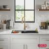 imageDELTA FAUCET Everest 30inch Granite Composite Workstation Kitchen Sink Undermount Single Bowl with WorkFlow Ledge and Accessories in Dark Grey 75B93330SDGWhite