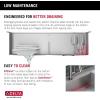 imageDELTA FAUCET Rivet 33Inch Workstation Kitchen Sink Undermount 16 Gauge Stainless Steel 5050 Double Bowl with WorkFlow Ledge and Chefs Kit of 9 Accessories 95B93133DSSStainless Steel