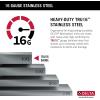 imageDELTA FAUCET Rivet 33Inch Workstation Kitchen Sink Undermount 16 Gauge Stainless Steel 5050 Double Bowl with WorkFlow Ledge and Chefs Kit of 9 Accessories 95B93133DSSStainless Steel