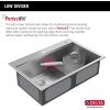 imageDELTA FAUCET Rivet 33Inch Workstation Kitchen Sink Undermount 16 Gauge Stainless Steel 5050 Double Bowl with WorkFlow Ledge and Chefs Kit of 9 Accessories 95B93133DSSStainless Steel