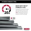 imageDELTA FAUCET Rivet 33Inch Workstation Kitchen Sink Undermount 16 Gauge Stainless Steel 5050 Double Bowl with WorkFlow Ledge and Chefs Kit of 9 Accessories 95B93133DSSStainless Steel