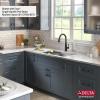 imageDELTA FAUCET Rivet 33Inch Workstation Kitchen Sink Undermount 16 Gauge Stainless Steel 5050 Double Bowl with WorkFlow Ledge and Chefs Kit of 9 Accessories 95B93133DSSStainless Steel