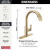 imageDelta 19824LFSP Keele Kitchen Faucet Standard SpotShield StainlessChampagne Bronze