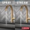 imageDelta 19824LFSP Keele Kitchen Faucet Standard SpotShield StainlessChampagne Bronze