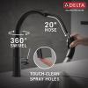 imageDelta 19824LFSP Keele Kitchen Faucet Standard SpotShield StainlessMatte Black