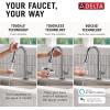 imageDelta Essa Touchless Kitchen Faucet with Touch Technology Brushed Nickel Kitchen Sink Faucet with Pull Down Sprayer Single Hole Arctic Stainless 9113TLARDSTArctic Stainless