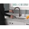 imageDelta Essa Touchless Kitchen Faucet with Touch Technology Brushed Nickel Kitchen Sink Faucet with Pull Down Sprayer Single Hole Arctic Stainless 9113TLARDSTVenetian Bronze