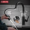 imageDelta Essa Touchless Kitchen Faucet with Touch Technology Brushed Nickel Kitchen Sink Faucet with Pull Down Sprayer Single Hole Arctic Stainless 9113TLARDSTMatte Black
