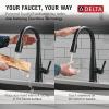 imageDelta Essa Touchless Kitchen Faucet with Touch Technology Brushed Nickel Kitchen Sink Faucet with Pull Down Sprayer Single Hole Arctic Stainless 9113TLARDSTMatte Black