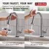 imageDelta Essa Touchless Kitchen Faucet with Touch Technology Brushed Nickel Kitchen Sink Faucet with Pull Down Sprayer Single Hole Arctic Stainless 9113TLARDSTArctic Stainless