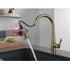 imageDelta Essa Touchless Kitchen Faucet with Touch Technology Brushed Nickel Kitchen Sink Faucet with Pull Down Sprayer Single Hole Arctic Stainless 9113TLARDSTChampagne Bronze