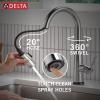 imageDelta Essa Touchless Kitchen Faucet with Touch Technology Brushed Nickel Kitchen Sink Faucet with Pull Down Sprayer Single Hole Arctic Stainless 9113TLARDSTArctic Stainless