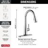 imageDelta Essa Touchless Kitchen Faucet with Touch Technology Brushed Nickel Kitchen Sink Faucet with Pull Down Sprayer Single Hole Arctic Stainless 9113TLARDSTChrome