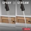 imageDelta Essa Touchless Kitchen Faucet with Touch Technology Brushed Nickel Kitchen Sink Faucet with Pull Down Sprayer Single Hole Arctic Stainless 9113TLARDSTVenetian Bronze