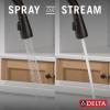 imageDelta Essa Touchless Kitchen Faucet with Touch Technology Brushed Nickel Kitchen Sink Faucet with Pull Down Sprayer Single Hole Arctic Stainless 9113TLARDSTVenetian Bronze