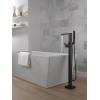 imageDelta Faucet Ara FloorMount Freestanding Tub Filler with Handheld Sprayer  T4767  Bathtub Faucet for Bathroom Fixtures  Chrome Valve Sold SeparatelyMatte Black